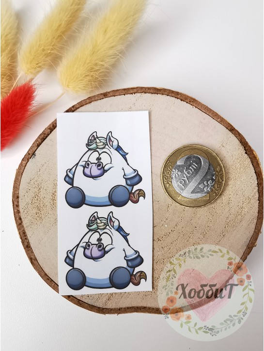 Термонаклейки цветные для бантиков №77, 1 пара